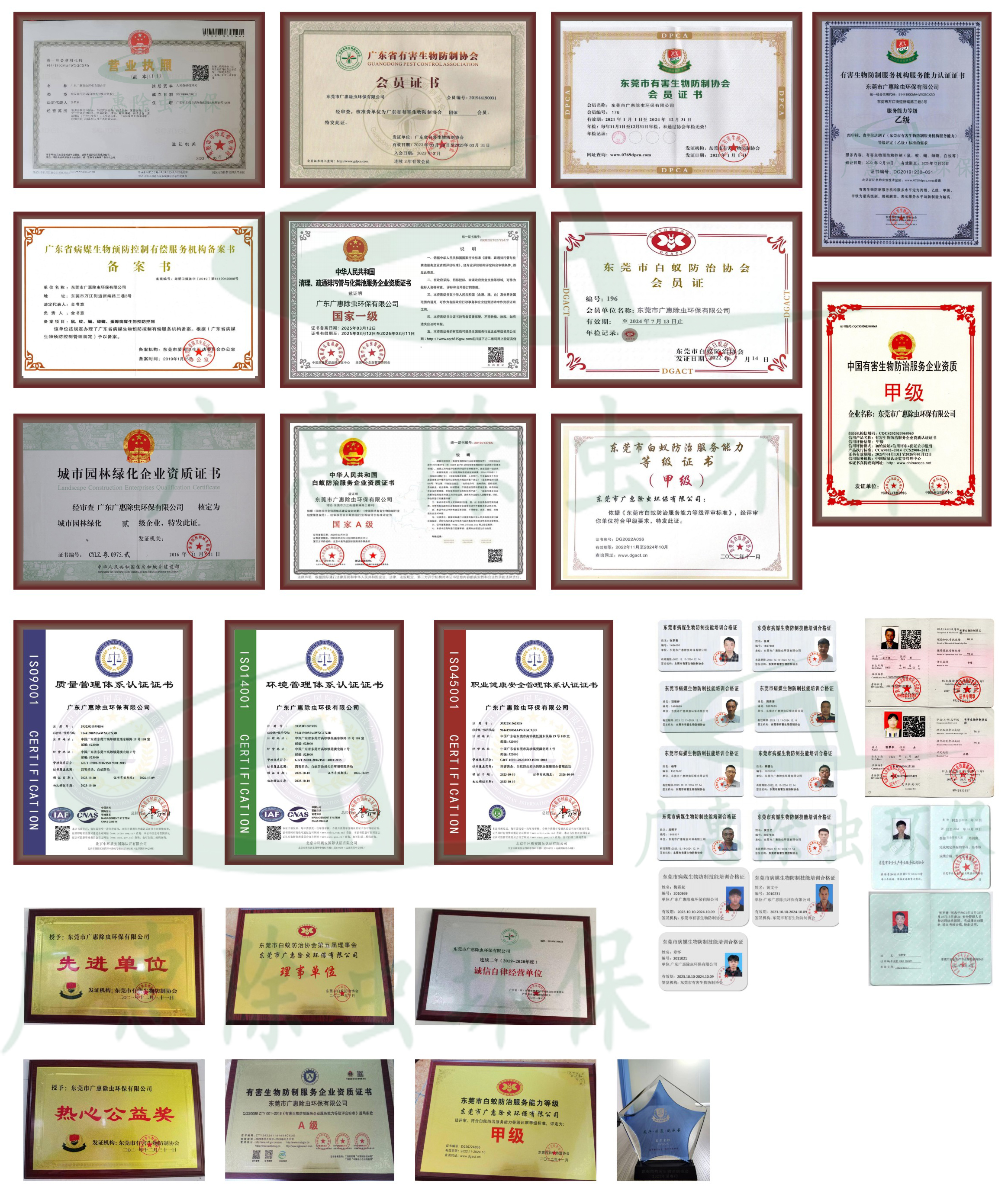 公司资质荣誉证书